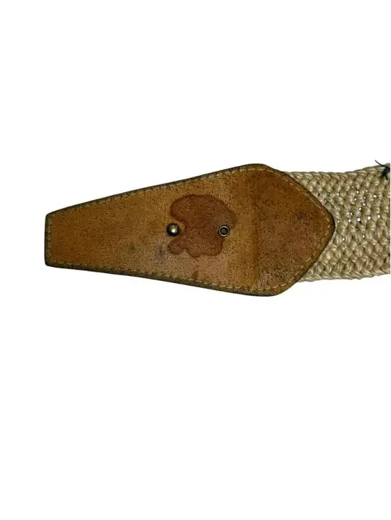 Vintage Handmade Calderon Woven Wonder Belt Leather Accents - Picture 5 of 8